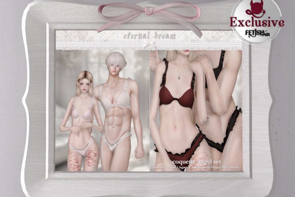 Coquette Angel Set - Legacy F+M/Reborn/+mods, L$249 each/L$3750 FP