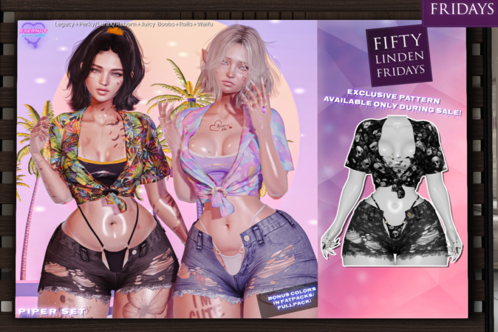 Piper Set - Legacy/MaitreyaX/Reborn/+mods	&lt;a href=&quot;http://maps.secondlife.com/secondlife/Wildflower%20Mountain/55/58/22&quot; target=&quot;_blank&quot;&gt;Teleport&lt;/a&gt;