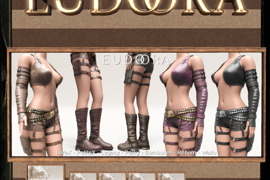 Smoke Vest &amp; Shorts &amp; Boots - Legacy/MaitreyaX/Reborn/+mods, L$299 each/L$1199-L$1299 each FP/L$