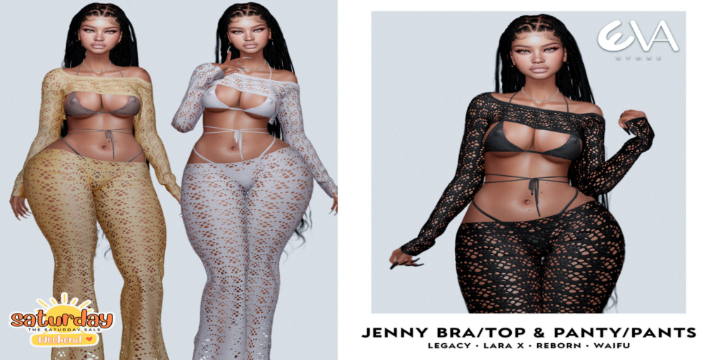 Jenny Bra, Top, Panty, &amp; Pants - Legacy/MaitreyaX/Reborn/+mods	&lt;a href=&quot;http://maps.secondlife.com/secondlife/ELEVEN/182/185/32&quot; target=&quot;_blank&quot;&gt;Teleport&lt;/a&gt;