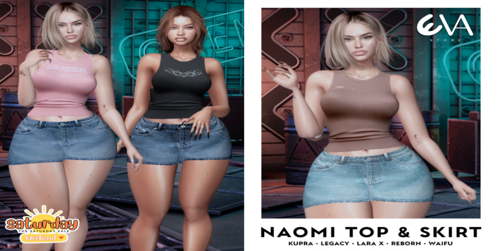 Naomi Top &amp; Skirt - Inithium/Legacy/MaitreyaX/Reborn/+mods	&lt;a href=&quot;http://maps.secondlife.com/secondlife/ELEVEN/182/185/32&quot; target=&quot;_blank&quot;&gt;Teleport&lt;/a&gt;