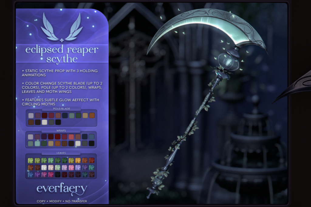Eclipsed Reaper Scythe, L$450
