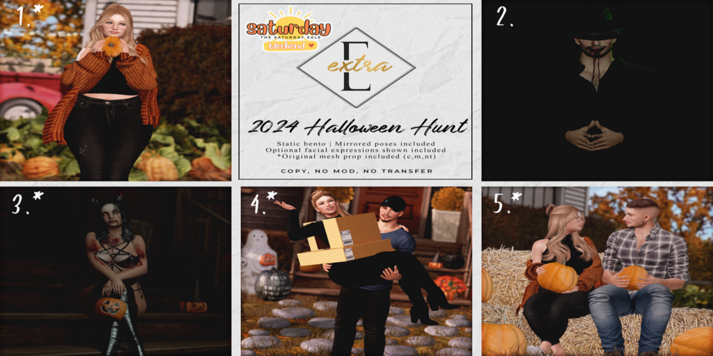 2024 Halloween Hunt Poses	&lt;a href=&quot;http://maps.secondlife.com/secondlife/Chirico/192/217/1267&quot; target=&quot;_blank&quot;&gt;Teleport&lt;/a&gt;