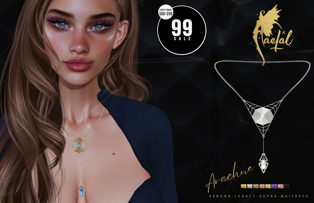 Arachne Necklace - Inithium/Legacy/Maitreya/Reborn	&lt;a href=&quot;http://maps.secondlife.com/secondlife/Cult%20Coven/69/145/21&quot; target=&quot;_blank&quot;&gt;Teleport&lt;/a&gt;