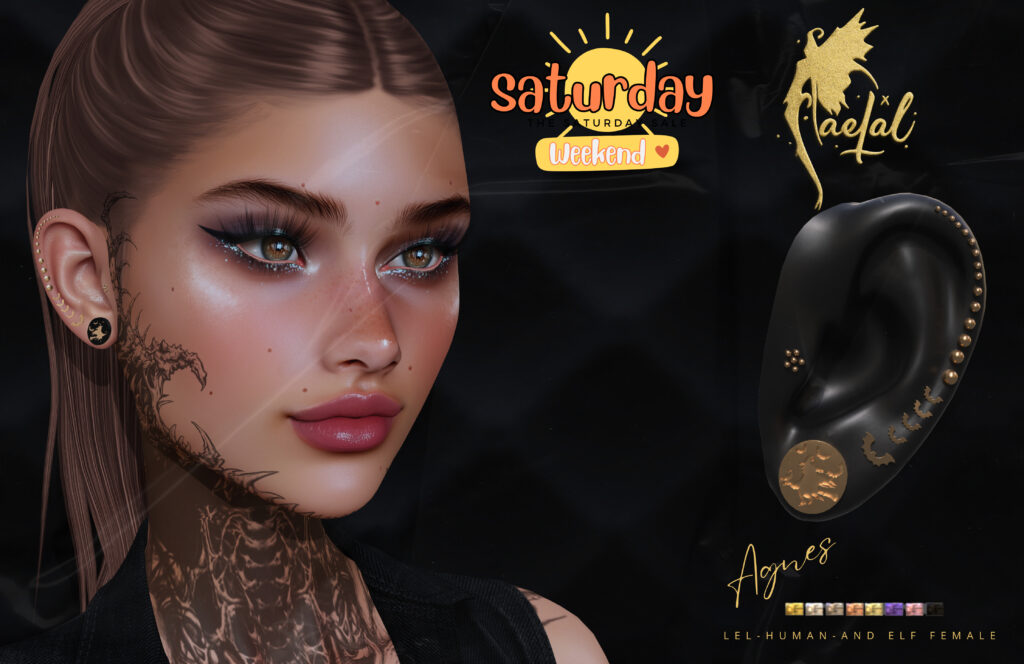 Agnes Earrings - EvoX F Human+Elf	&lt;a href=&quot;http://maps.secondlife.com/secondlife/Cult%20Coven/69/145/21&quot; target=&quot;_blank&quot;&gt;Teleport&lt;/a&gt;