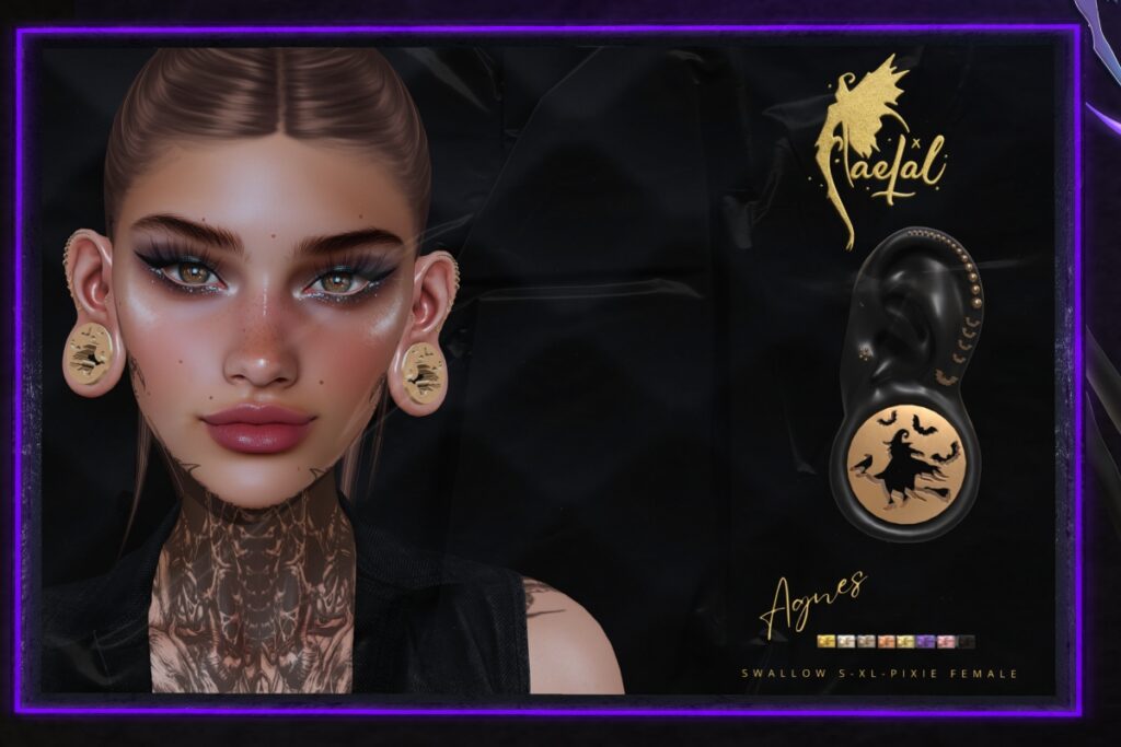 Agnes Earrings - Swallow Gauged S+XL+Pixie F, L$199 FP