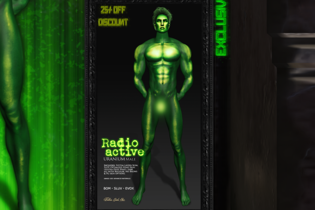Radioactive Uranium Male - Bom/Evo X/SLUV, L$743