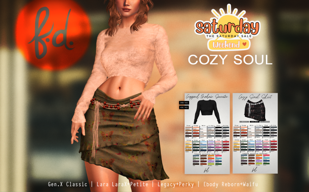 Cozy Soul Sweater &amp; Skirt - GenX Classic/Legacy/Maitreya/Reborn/+mods	&lt;a href=&quot;https://maps.secondlife.com/secondlife/fd%20mainstore/128/51/51&quot; target=&quot;_blank&quot;&gt;Teleport&lt;/a&gt;
