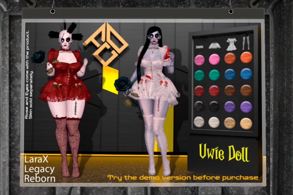 Uwie Doll Outfit - Legacy/MaitreyaX/Reborn, L$60 each/L$900 FP