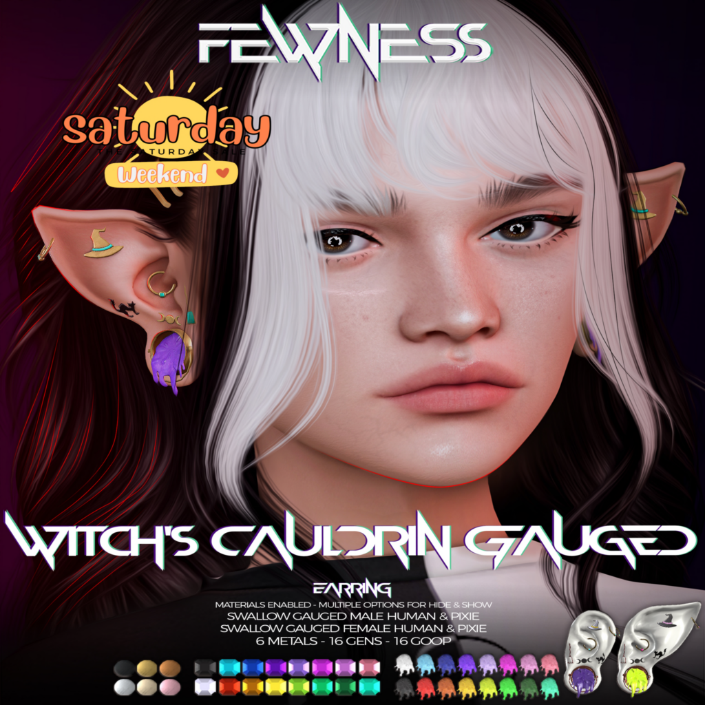 Witch&#039;s Cauldrin Gauged Earring - Swallow Gauged M+F Human+Pixie	&lt;a href=&quot;http://maps.secondlife.com/secondlife/Moonstar/141/89/43&quot; target=&quot;_blank&quot;&gt;Teleport&lt;/a&gt;