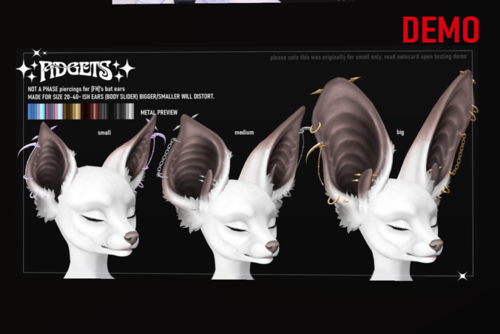 Not A Phase Piercings - FH Bat Ears, L$250
