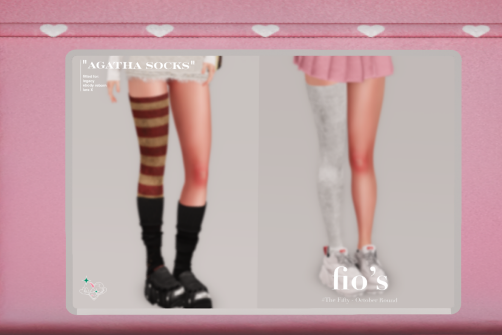 Agatha Socks - no fits listed, L$1600