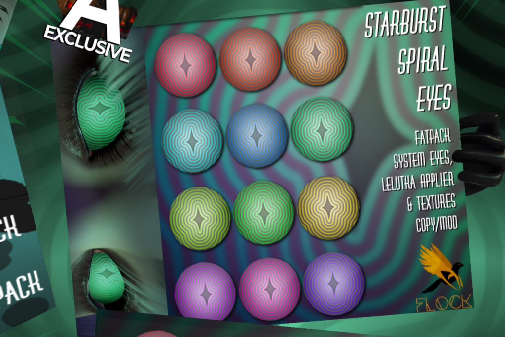 Starburst Spiral Eyes - BOM/EvoX, L$600