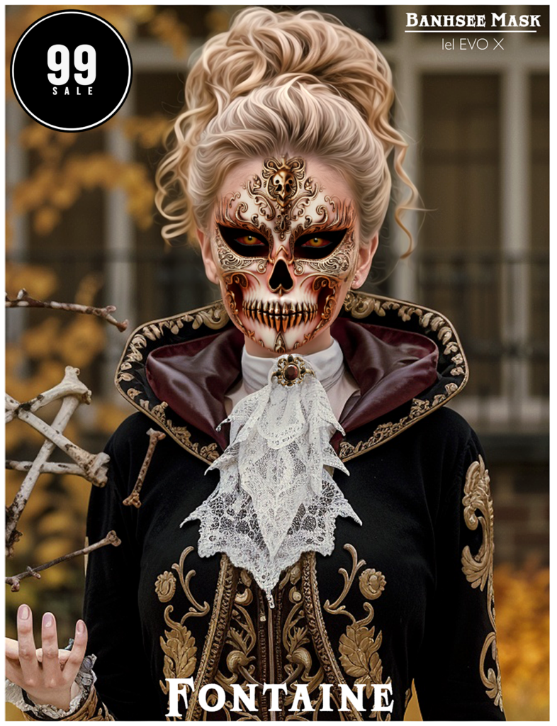 Banshee Mask - EvoX	&lt;a href=&quot;https://maps.secondlife.com/secondlife/VELOUR/66/140/83&quot; target=&quot;_blank&quot;&gt;Teleport&lt;/a&gt;