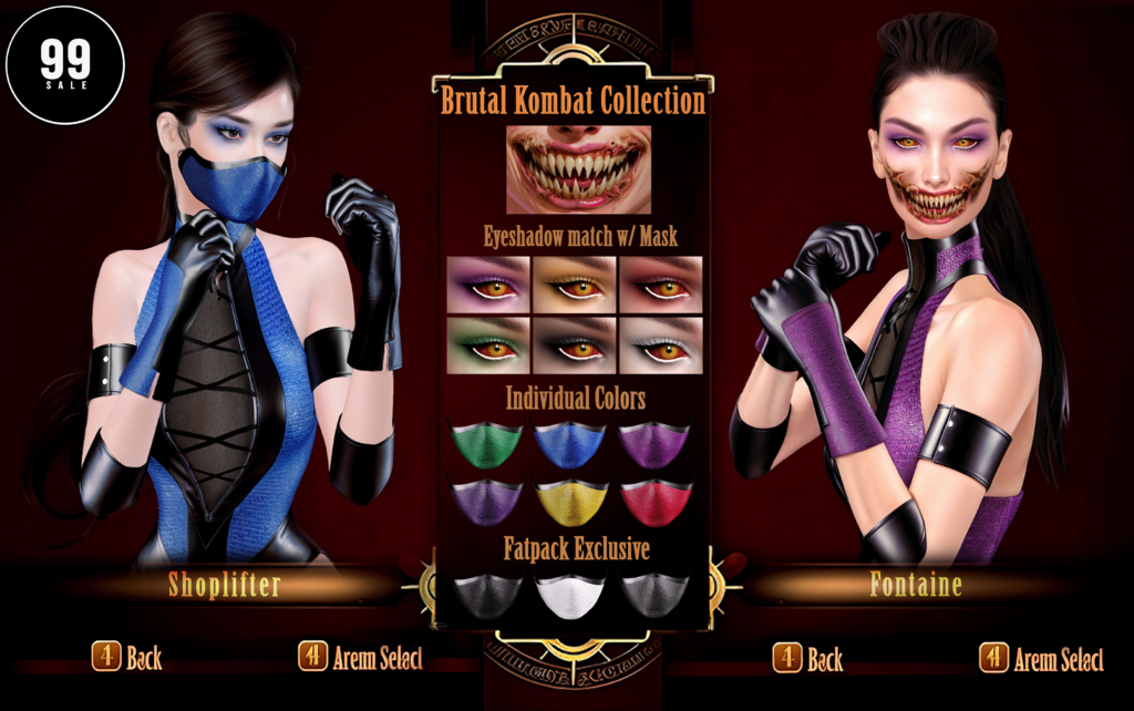 Brutal Kombat Collection - EvoX	&lt;a href=&quot;https://maps.secondlife.com/secondlife/VELOUR/66/140/83&quot; target=&quot;_blank&quot;&gt;Teleport&lt;/a&gt;