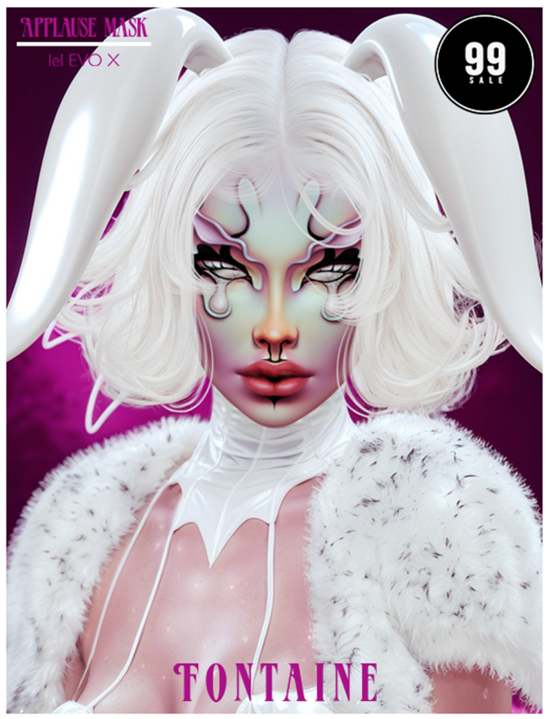 Applause Mask - EvoX	&lt;a href=&quot;https://maps.secondlife.com/secondlife/VELOUR/66/140/83&quot; target=&quot;_blank&quot;&gt;Teleport&lt;/a&gt;