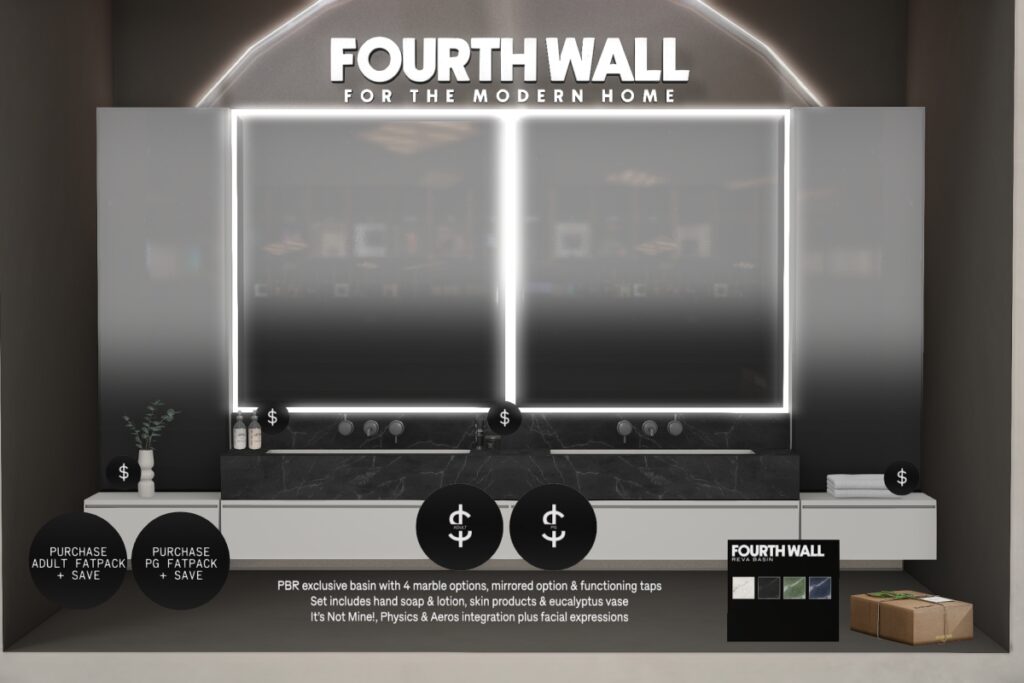 Reva Decor Set, L$99-L$899 each/L$599 PG FP/L$999 Adult FP