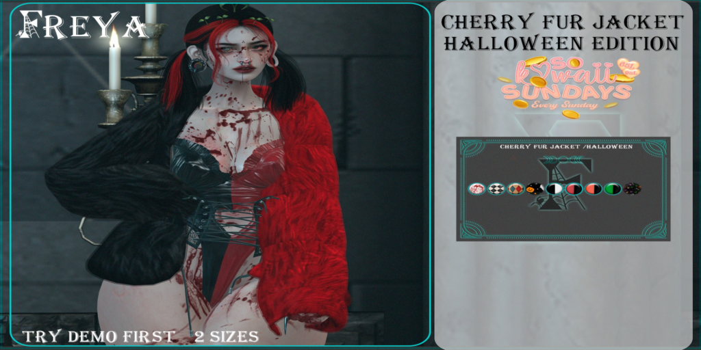 Cherry Fur Jacket - no fits listed	&lt;a href=&quot;https://maps.secondlife.com/secondlife/Daisy/13/29/1168&quot; target=&quot;_blank&quot;&gt;Teleport&lt;/a&gt;