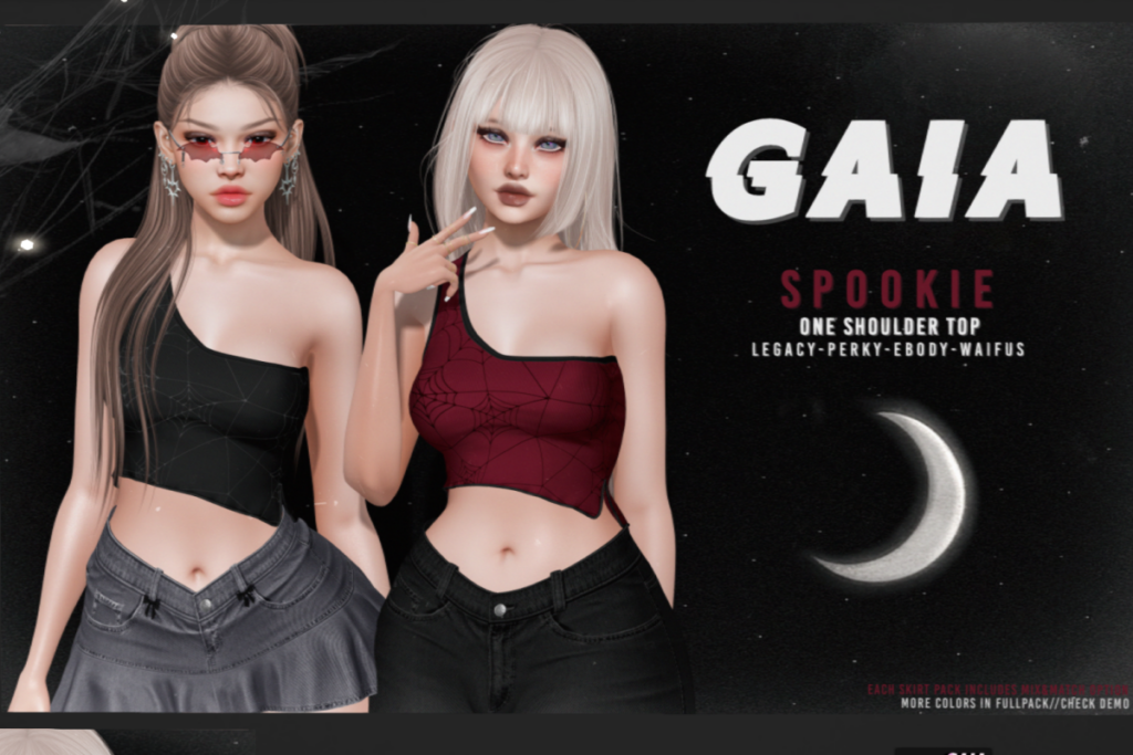 Spookie Top - Legacy/Reborn/+mods, L$50 each/L$395 FP