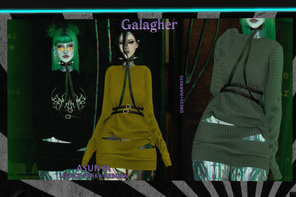 Asunya Dress &amp; Harness - Legacy/Reborn/+mods, L$299 each/L$1599 FP