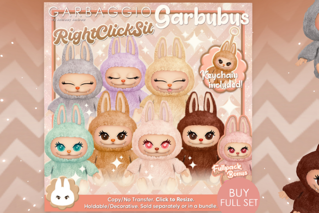 RightClickSit Garbubus Holdable, L$249 each/L$999 FP