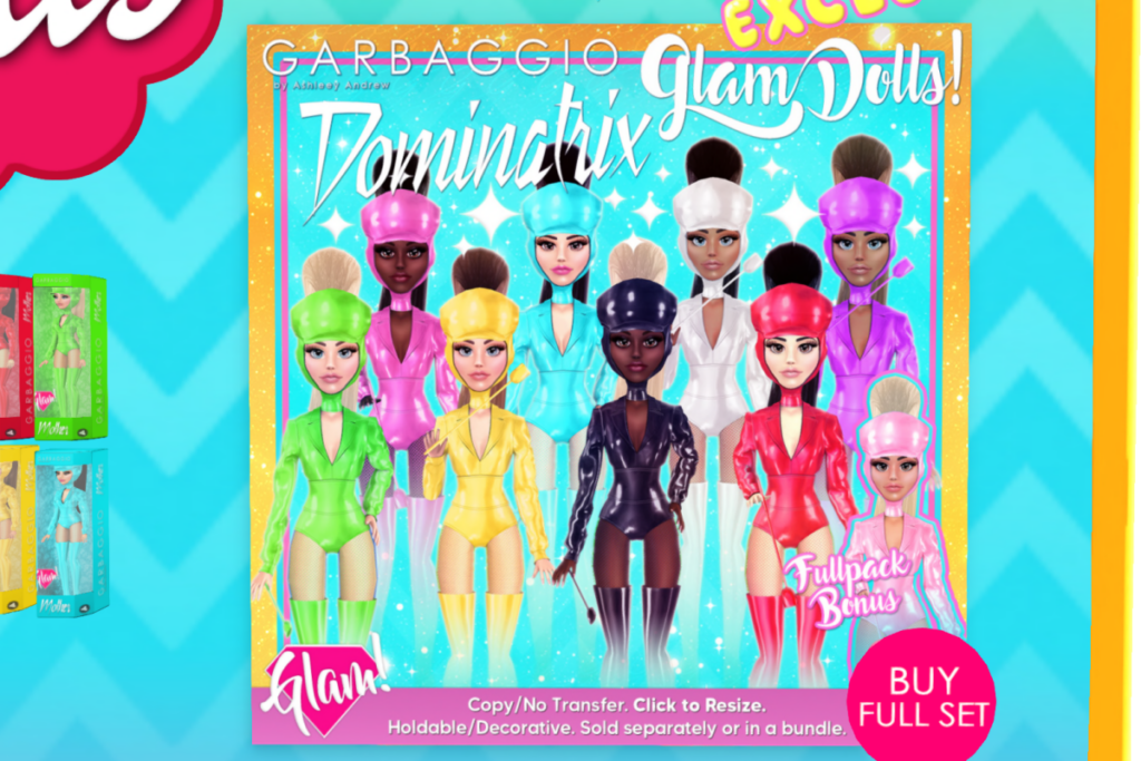 Dominatrix Dolls, L$199 each/L$999 FP