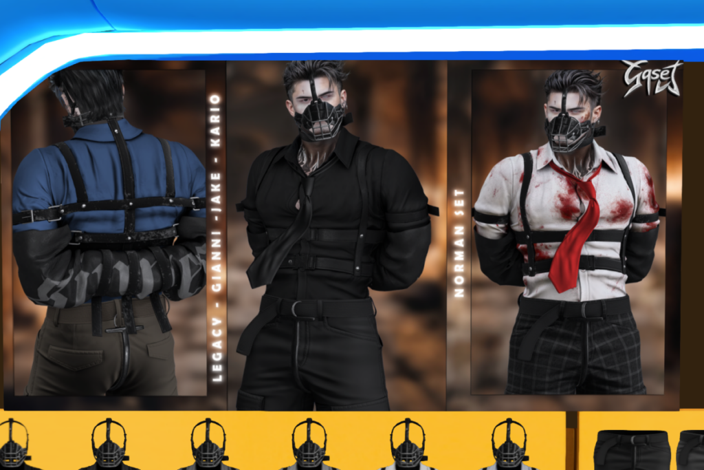 Norman Set - Jake/Gianni/Inithium/Legacy Male, L$289 each/L$1899 each FP