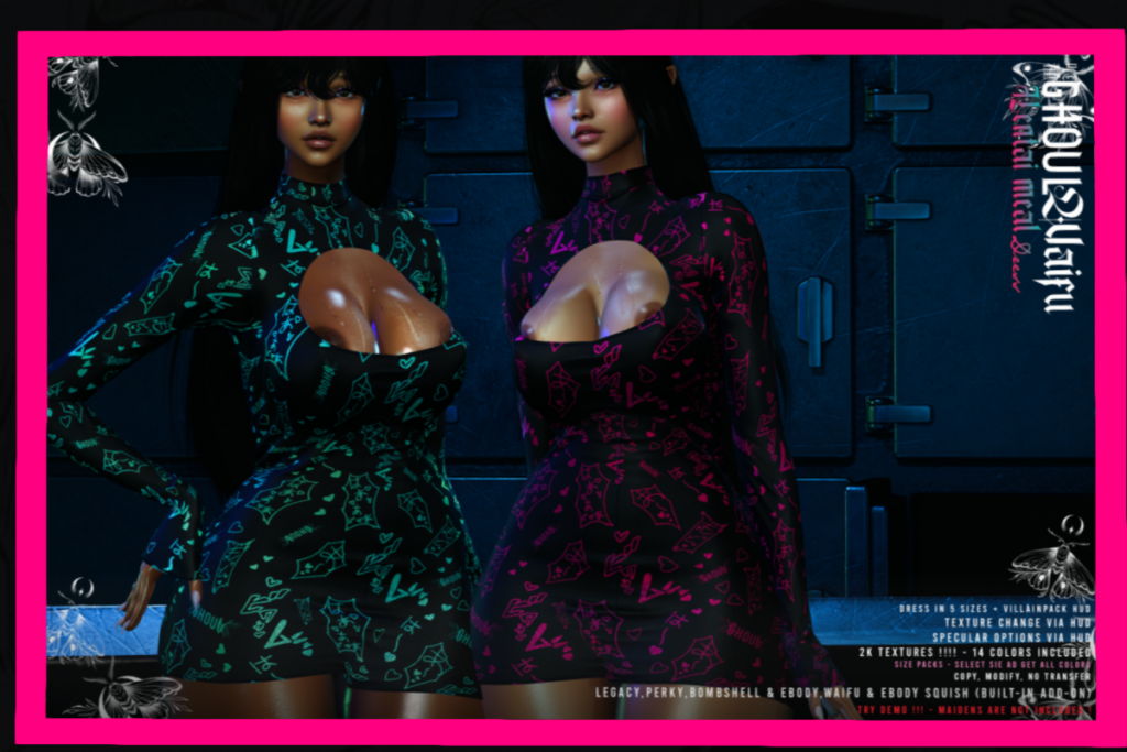 Hentai Meal Dress - Legacy/Reborn/+mods, L$790 each/L$1490 FP