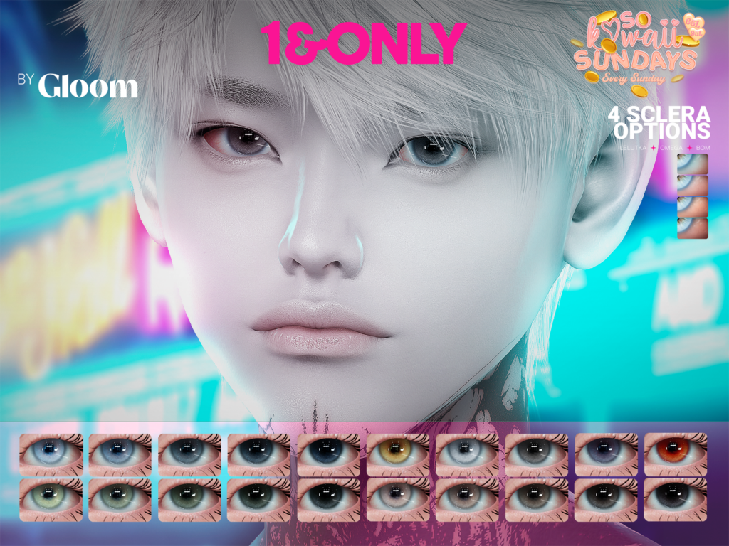 1 &amp; Only Eyes - BOM/EvoX/Omega	&lt;a href=&quot;http://maps.secondlife.com/secondlife/Moonstar/134/168/44&quot; target=&quot;_blank&quot;&gt;Teleport&lt;/a&gt;