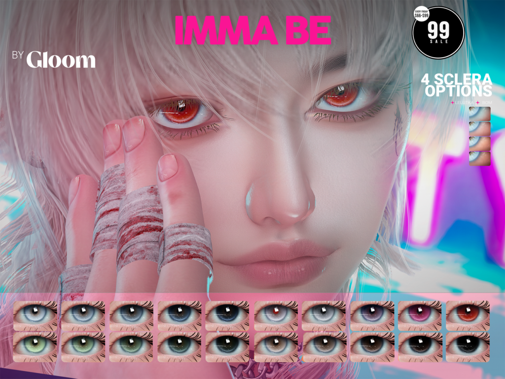Imma Be Eyes - BOM/EvoX	&lt;a href=&quot;http://maps.secondlife.com/secondlife/Moonstar/134/168/44&quot; target=&quot;_blank&quot;&gt;Teleport&lt;/a&gt;