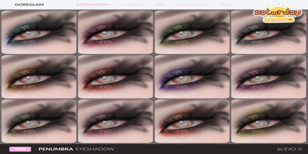 Penumbra Eyeshadow - EvoX	&lt;a href=&quot;http://maps.secondlife.com/secondlife/Hidden%20Village/41/43/788&quot; target=&quot;_blank&quot;&gt;Teleport&lt;/a&gt;