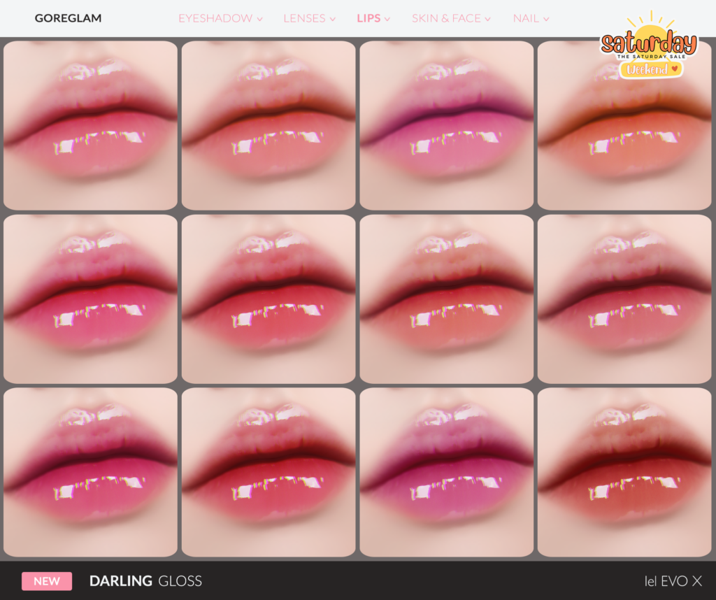 Darling Gloss - EvoX	&lt;a href=&quot;http://maps.secondlife.com/secondlife/Hidden%20Village/41/43/788&quot; target=&quot;_blank&quot;&gt;Teleport&lt;/a&gt;