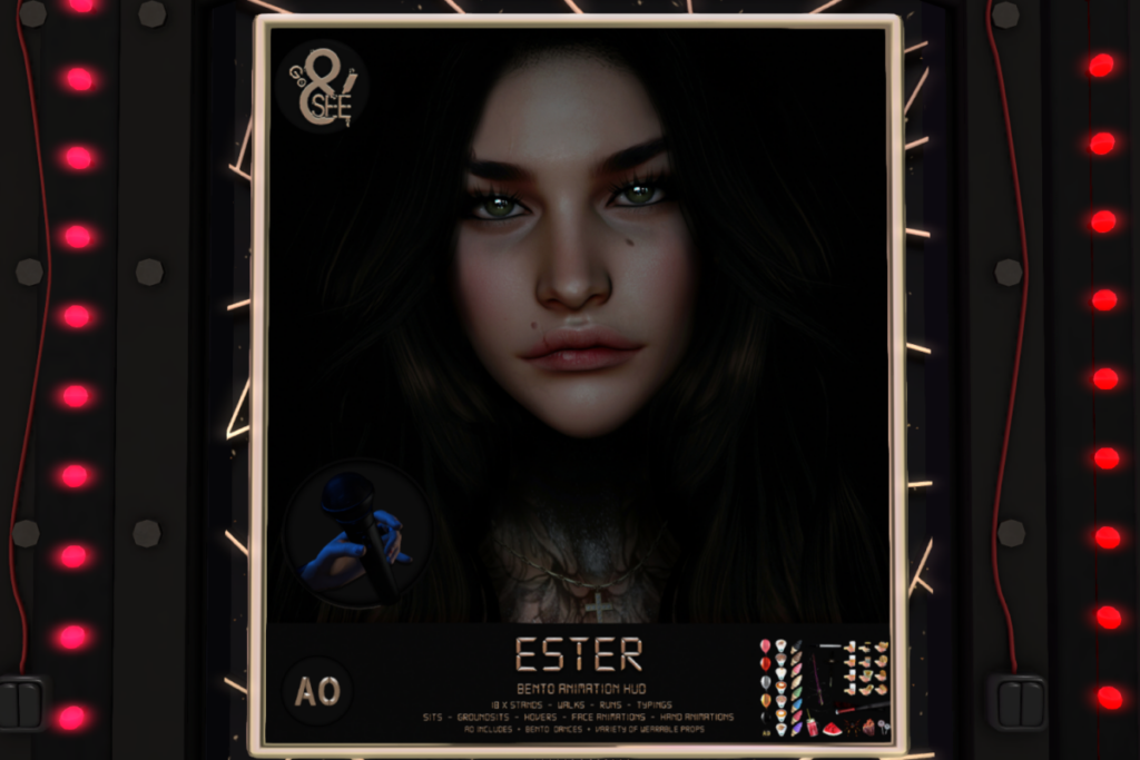 Ester Animations, L$120 each/L$2500 A/O