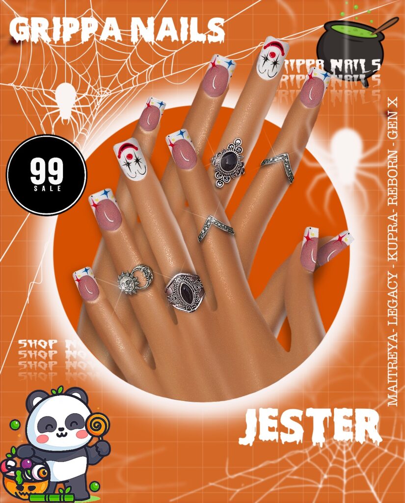 Jester Nails - GenX/Inithium/Legacy/Maitreya/Reborn	&lt;a href=&quot;http://maps.secondlife.com/secondlife/Golden%20Marina/67/59/3028&quot; target=&quot;_blank&quot;&gt;Teleport&lt;/a&gt;