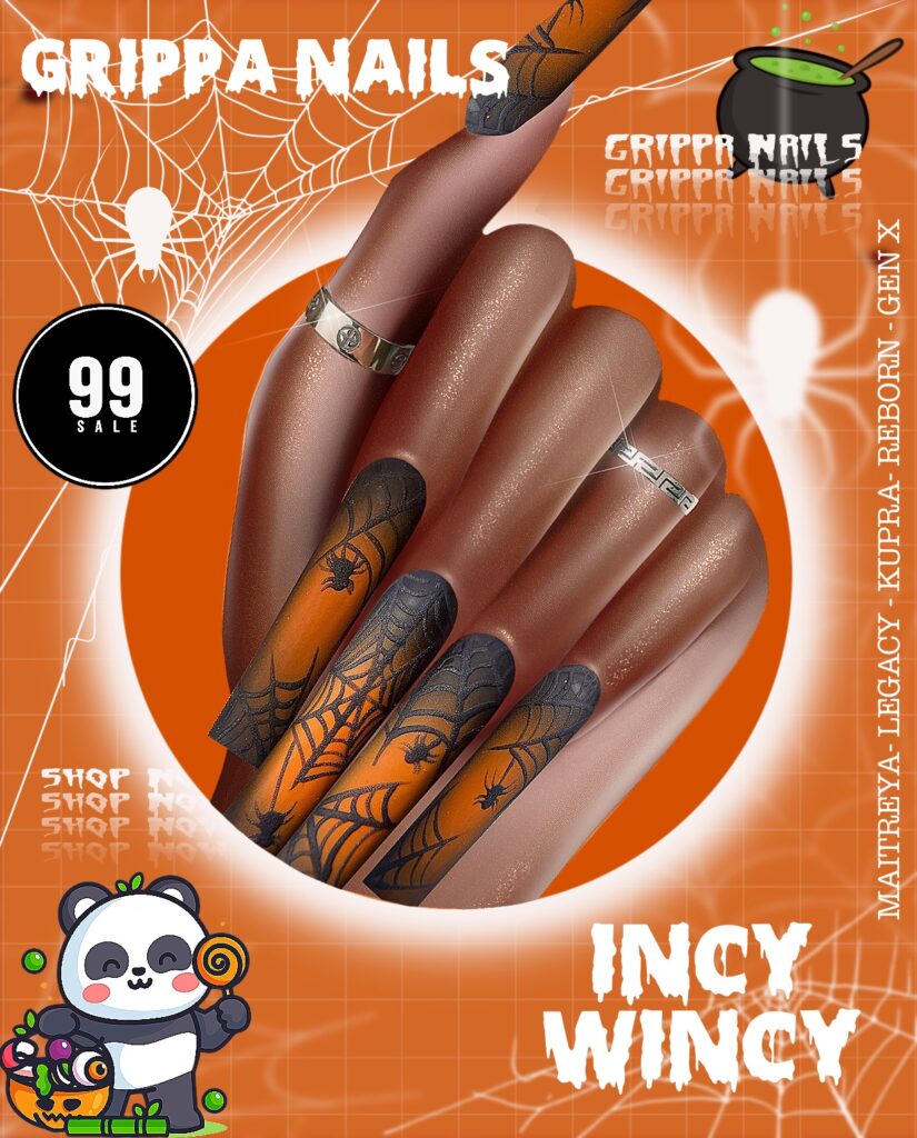 Incy Wincy Nails - GenX/Inithium/Legacy/Maitreya/Reborn	&lt;a href=&quot;http://maps.secondlife.com/secondlife/Golden%20Marina/78/58/3029&quot; target=&quot;_blank&quot;&gt;Teleport&lt;/a&gt;