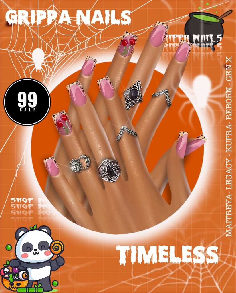 Timeless Nails - GenX/Inithium/Legacy/Maitreya/Reborn	&lt;a href=&quot;http://maps.secondlife.com/secondlife/Golden%20Marina/67/59/3028&quot; target=&quot;_blank&quot;&gt;Teleport&lt;/a&gt;