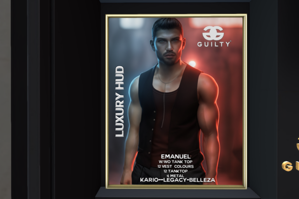 Emanuel Tank Top - Jake/Kario/Legacy, L$249 each/L$1099 FP