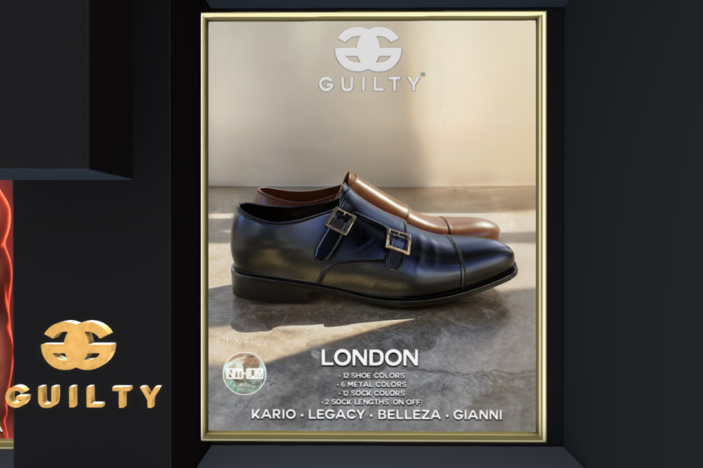 London - Gianni/Jake/Kario/Legacy, L$279 each/L$1299 FP