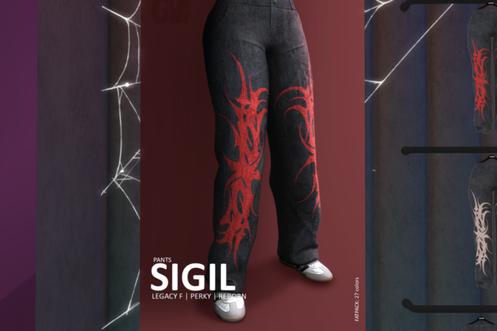 Sigil Pants - Legacy/Reborn/+mods, L$50 each/L$450