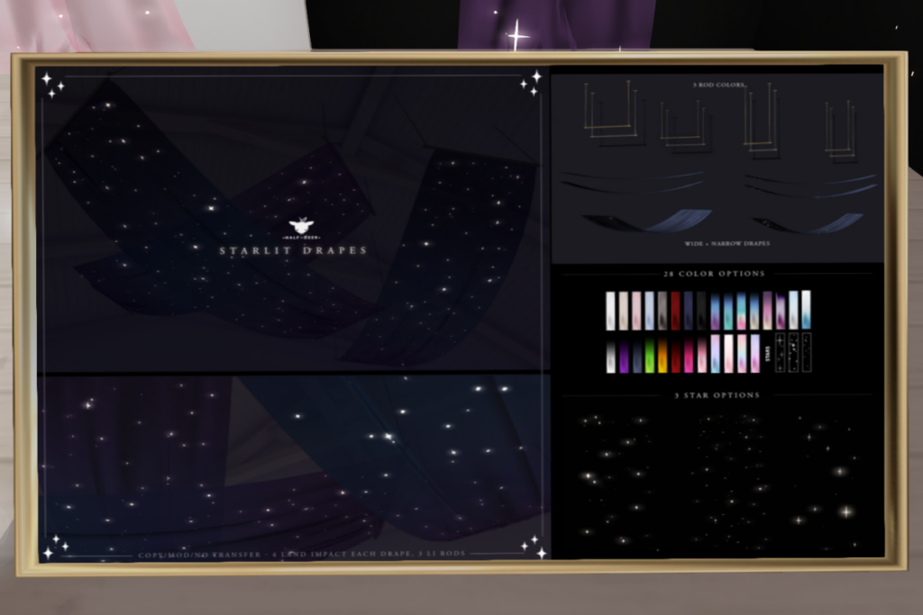 Starlit Drapes, L$400