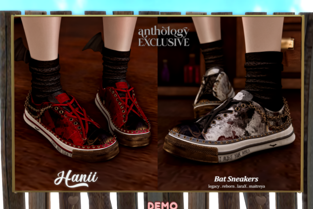 Bat Sneakers - Legacy/Maitreya/Reborn/+mods, L$299 each/L$999 FP