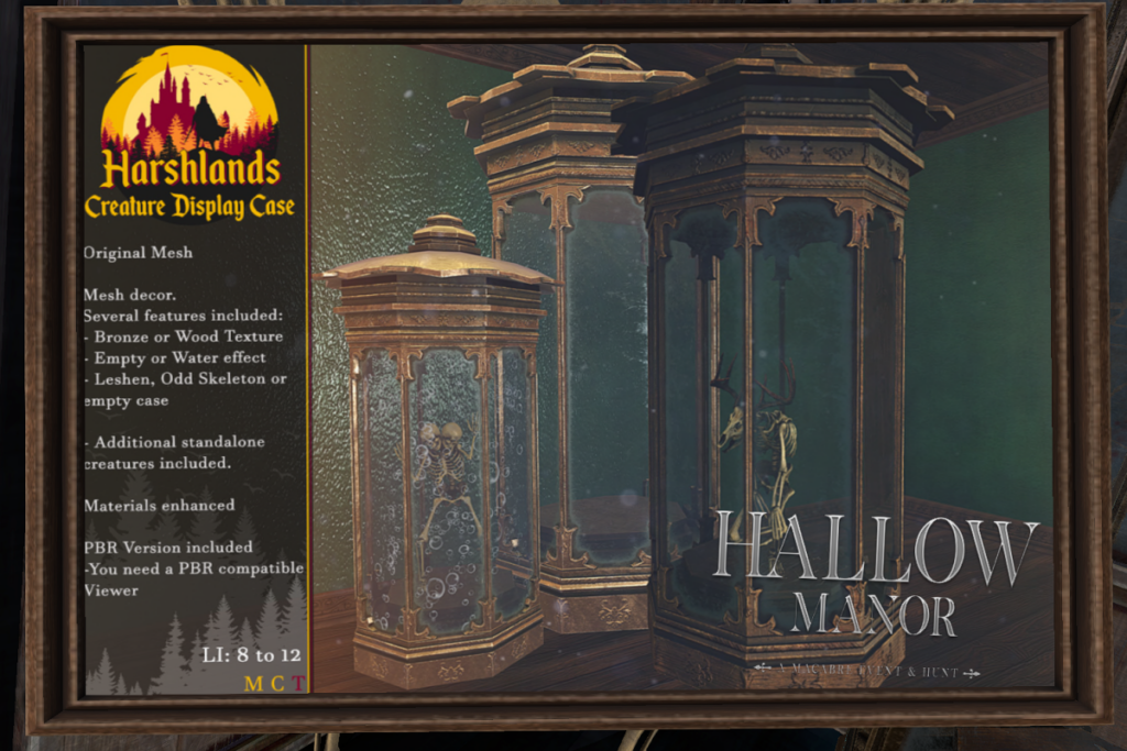 Creature Display Case Decor, L$399