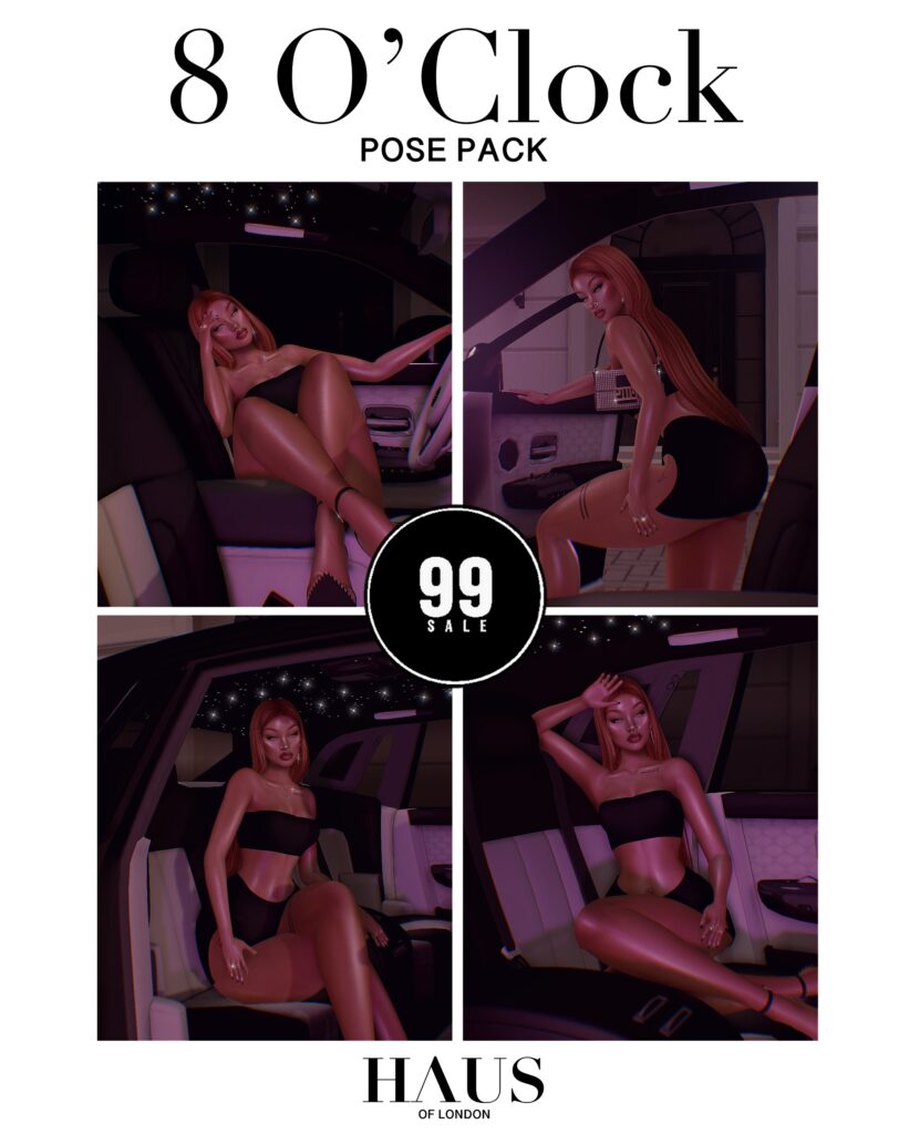 8 O&#039;Clock Poses	&lt;a href=&quot;http://maps.secondlife.com/secondlife/Golden%20Marina/78/58/3029&quot; target=&quot;_blank&quot;&gt;Teleport&lt;/a&gt;