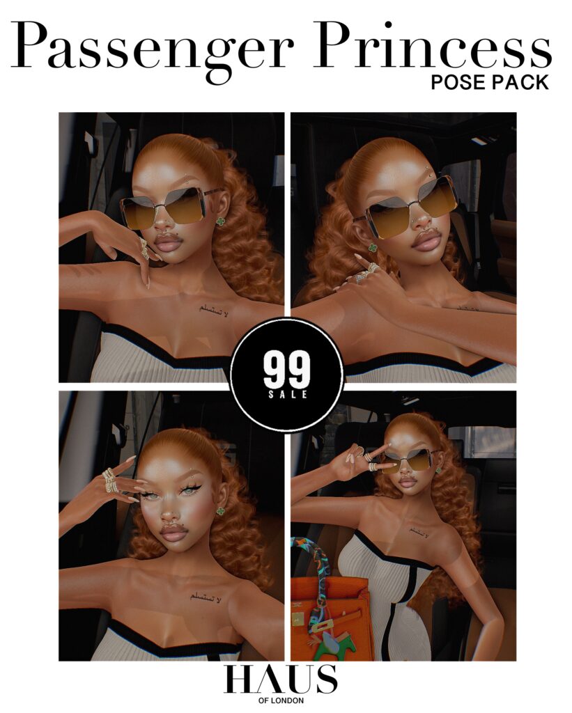 Passenger Princess Poses	&lt;a href=&quot;http://maps.secondlife.com/secondlife/Golden%20Marina/67/59/3028&quot; target=&quot;_blank&quot;&gt;Teleport&lt;/a&gt;