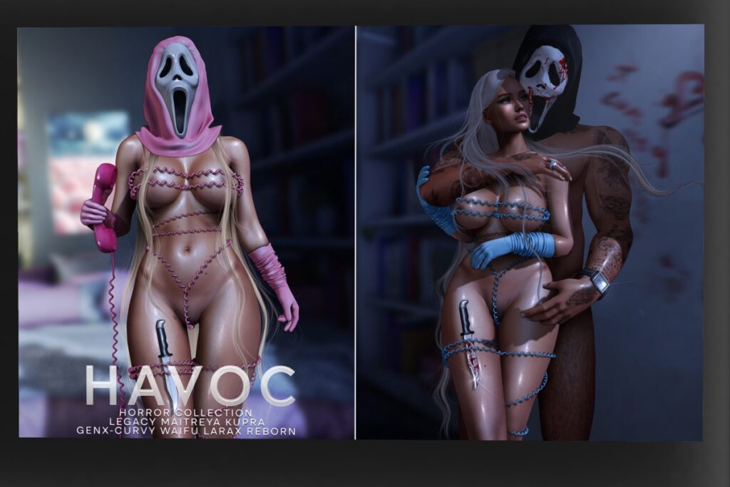 Horror Collection - GenX Curvy/Inithium/Legacy/Maitreya/Reborn/+mods, L$199-L$299 each/L$2999 MP
