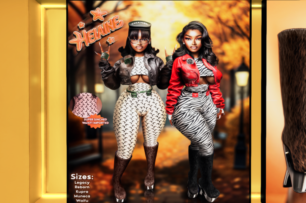 Milani Jacket, Bodysuit, Rose, Shades, Gloves, &amp; Belt - Inithium/Legacy/Reborn/Yentements/+mods, L$299-L$1199 each FP/L$3999 MP