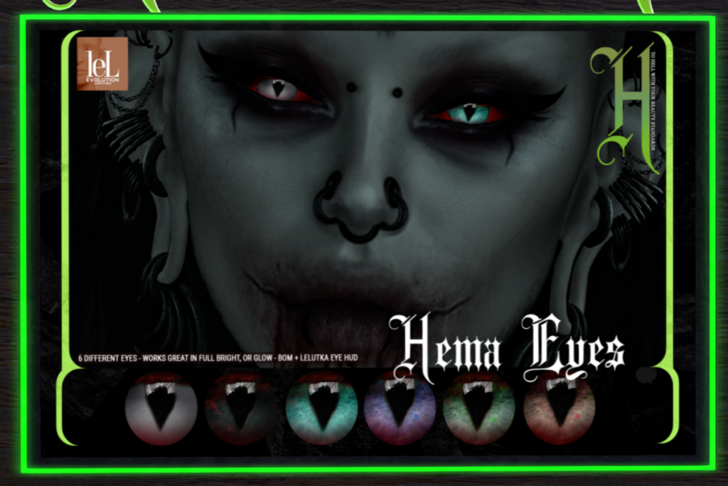 Hema Eyes - BOM/Lelutka, L$250