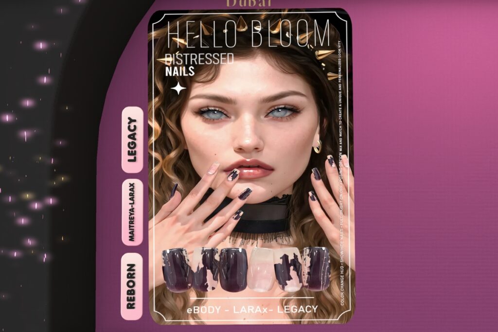 Distressed Mesh Nails - Legacy/MaitreyaX/Reborn, L$250 each