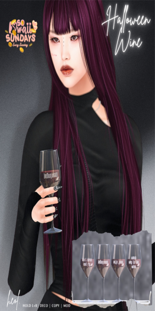 Halloween Wine Holdable &amp; Decor	&lt;a href=&quot;http://maps.secondlife.com/secondlife/GABRIEL2/42/101/500&quot; target=&quot;_blank&quot;&gt;Teleport&lt;/a&gt;
