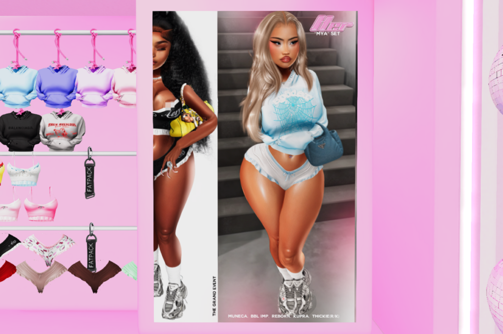 Mya Cami, Shorts, &amp; Hoodie -  Inithium/Reborn/Yentements/+mods, L$325-L$499 each/L$1499 each FP